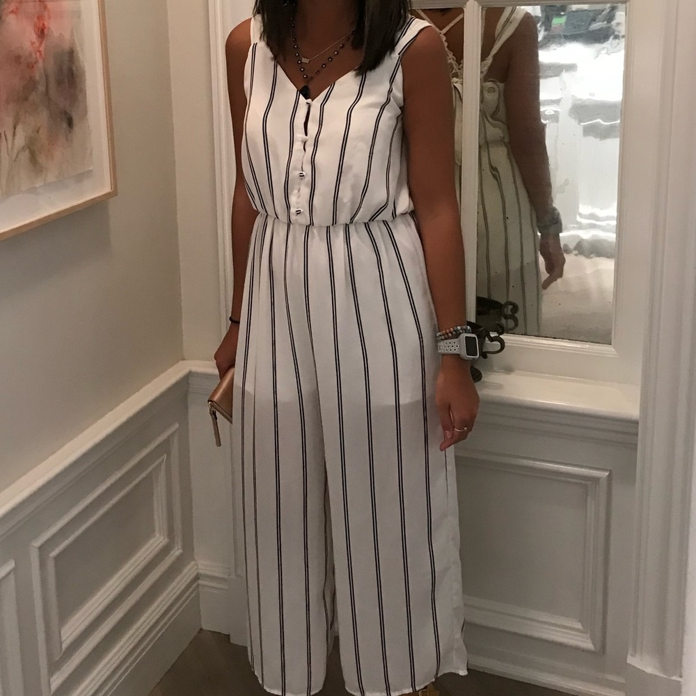 Black and white jumpsuit